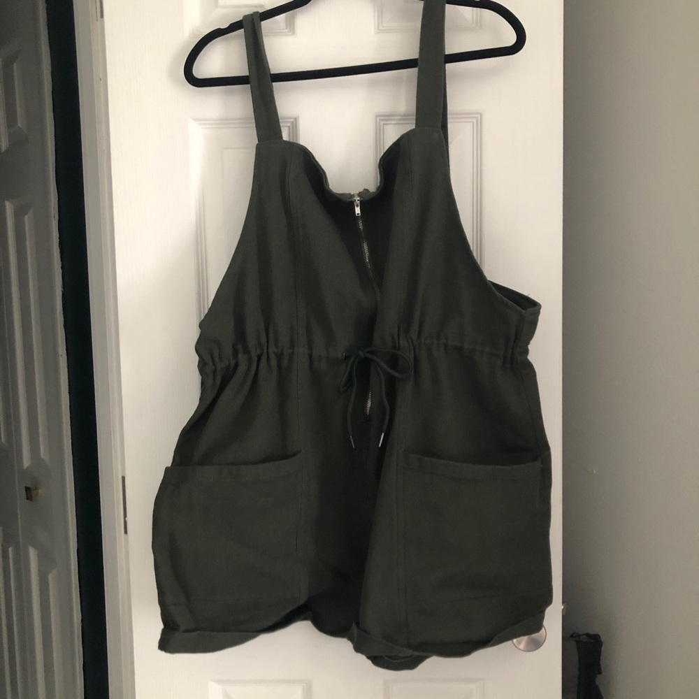 Rolled hem romper
